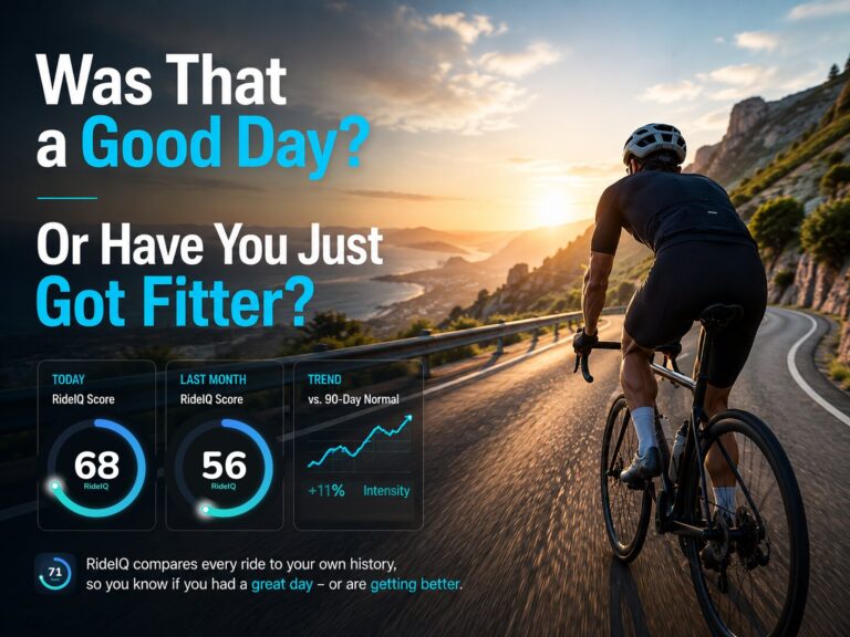 Was That a Good Day? Or Have You Just Got Fitter?